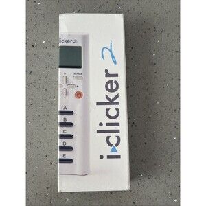 NEW I CLICKER 2 2ND EDITION STUDENT REMOTE COMES in box